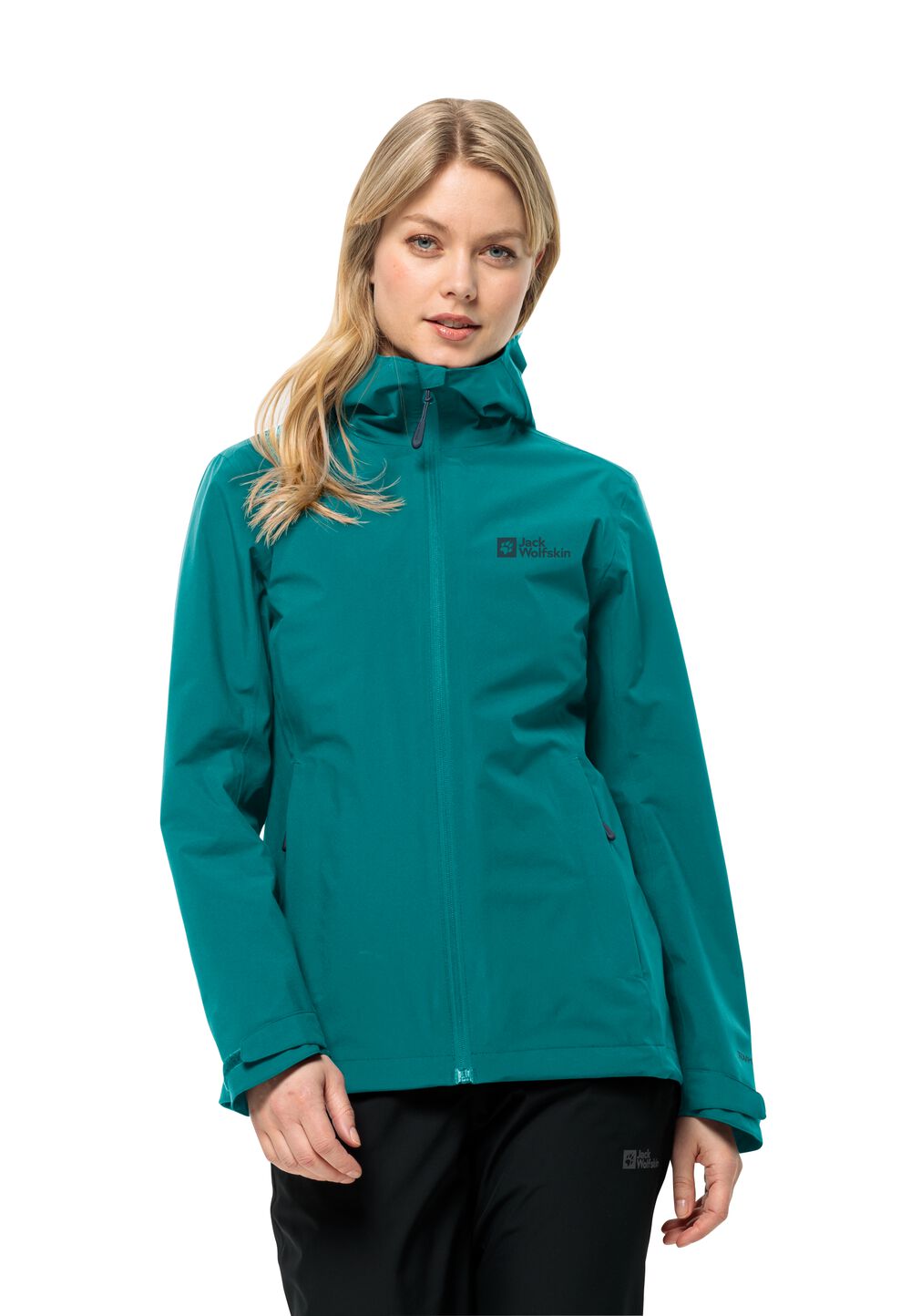 Jack Wolfskin Regenjacke Damen Robury 2L Jacket Women M petrol petrol von Jack Wolfskin