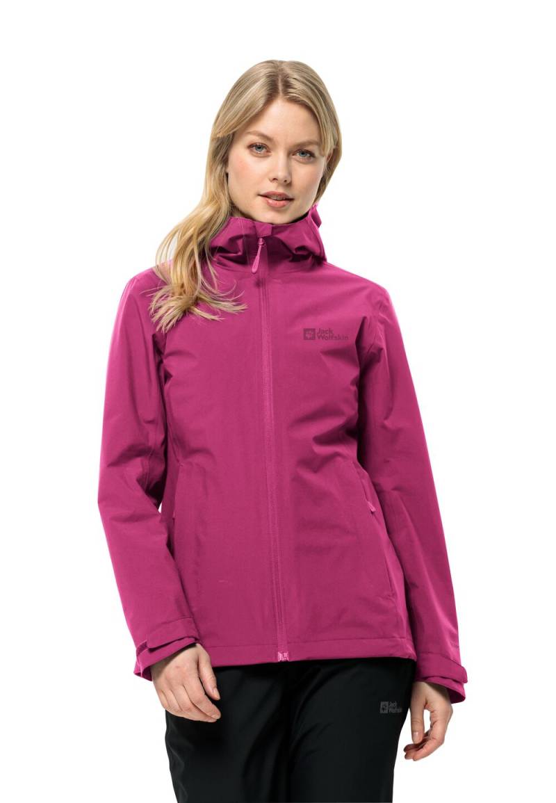 Jack Wolfskin Regenjacke Damen Robury 2L Jacket Women XL new magenta new magenta von Jack Wolfskin