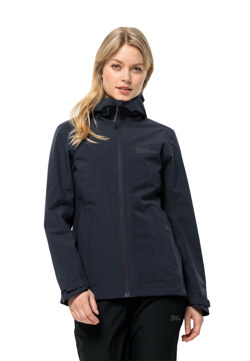 Jack Wolfskin Regenjacke Damen Robury 2L Jacket Women XS blau night blue von Jack Wolfskin