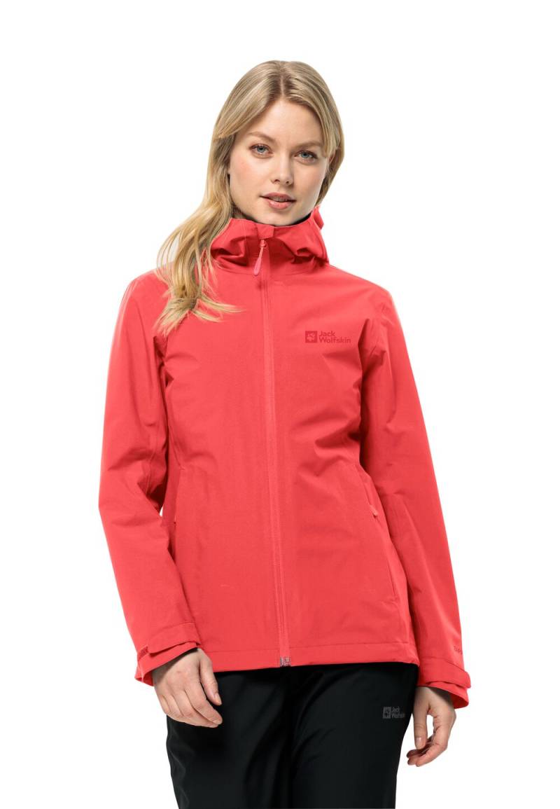 Jack Wolfskin Regenjacke Damen Robury 2L Jacket Women XS rot vibrant red von Jack Wolfskin