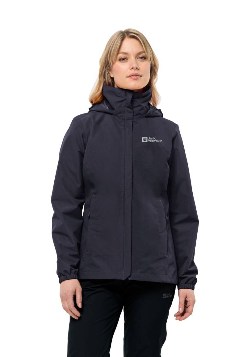 Jack Wolfskin Regenjacke Damen Stormy Point 2L Jacket Women M graphite Graphite von Jack Wolfskin