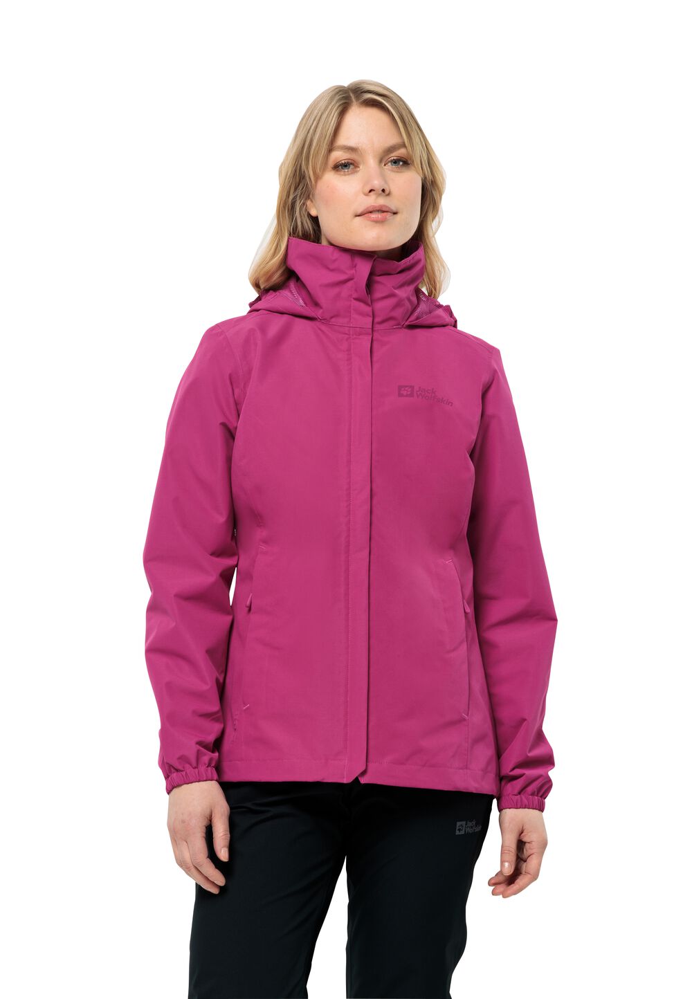 Jack Wolfskin Regenjacke Damen Stormy Point 2L Jacket Women M new magenta new magenta von Jack Wolfskin