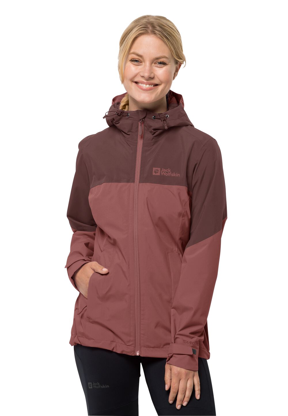 Jack Wolfskin Regenjacke Damen Weiltal 2L Jacket Women XS apple butter apple butter von Jack Wolfskin