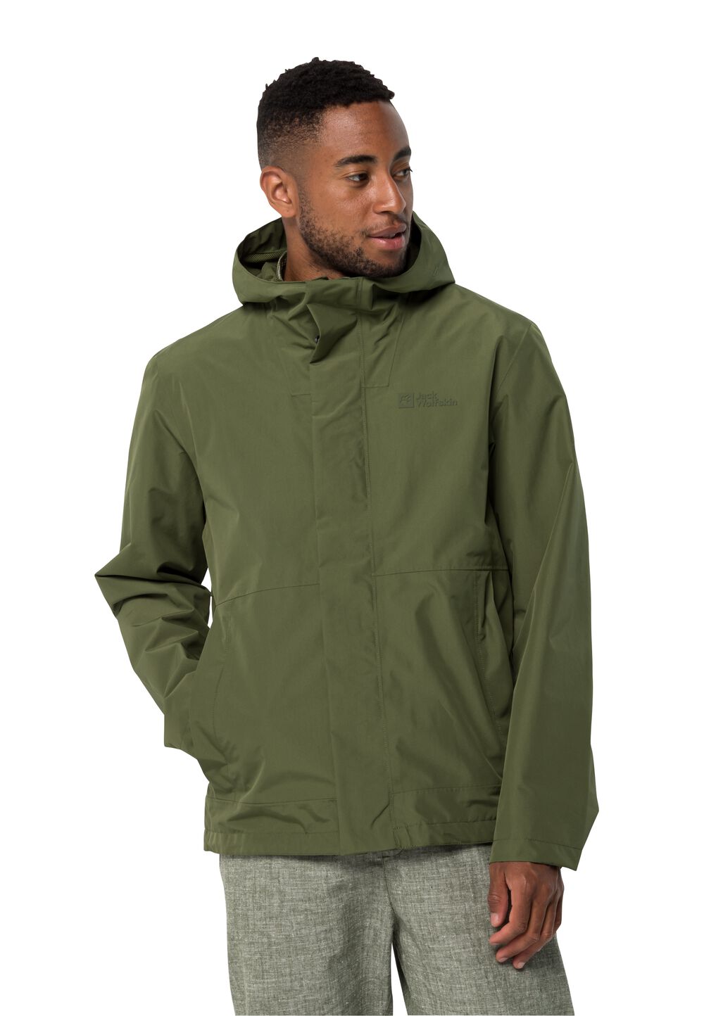 Jack Wolfskin Regenjacke Herren Baydream Jacket Men L greenwood greenwood von Jack Wolfskin