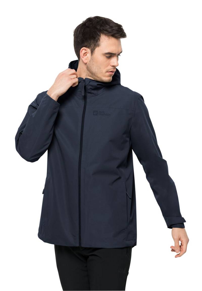 Jack Wolfskin Regenjacke Herren Besler 2L Jacket Men S blau night blue von Jack Wolfskin