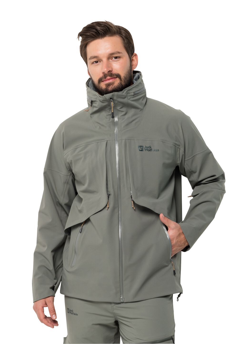 Jack Wolfskin Regenjacke Herren Diskovera 3L Jacket Men L gecko green gecko green von Jack Wolfskin