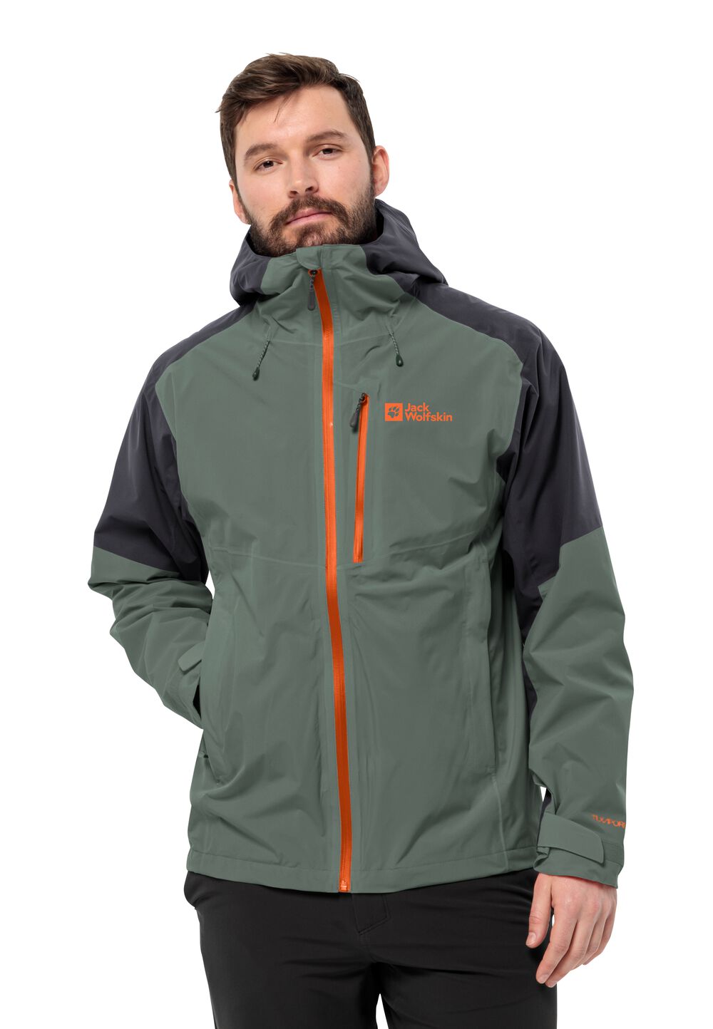 Jack Wolfskin Regenjacke Herren Eagle Peak 2L Jacket Men L hedge green Hedge Green von Jack Wolfskin