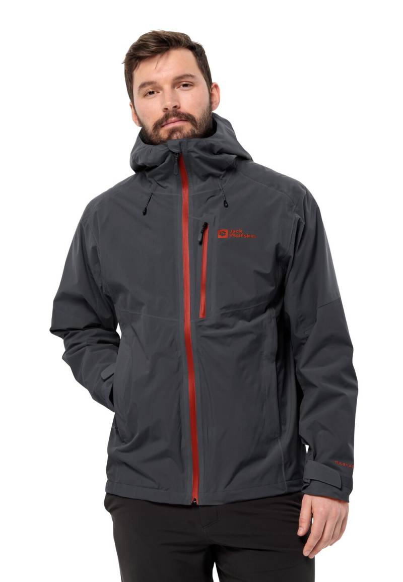 Jack Wolfskin Regenjacke Herren Eagle Peak 2L Jacket Men XXL phantom Phantom von Jack Wolfskin