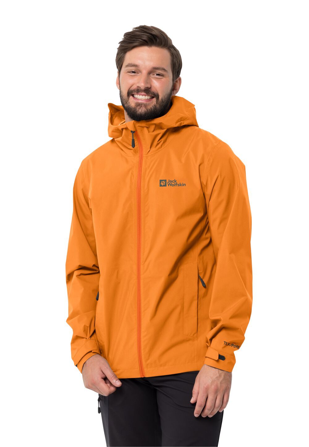 Jack Wolfskin Regenjacke Herren Elsberg 2.5L Jacket Men S orange dragon fire von Jack Wolfskin