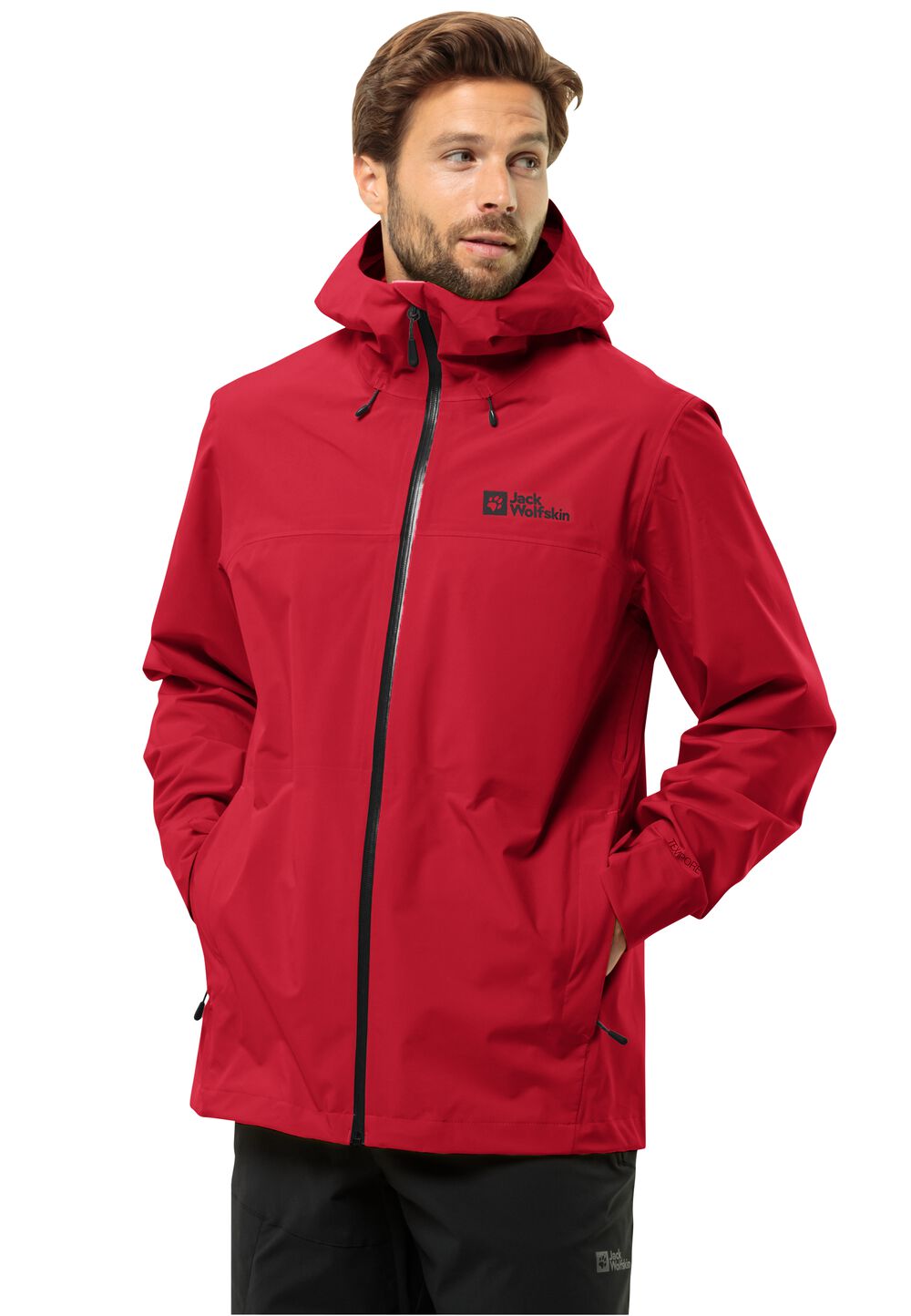 Jack Wolfskin Regenjacke Herren Highest Peak 3L Jacket Men L rot red glow von Jack Wolfskin