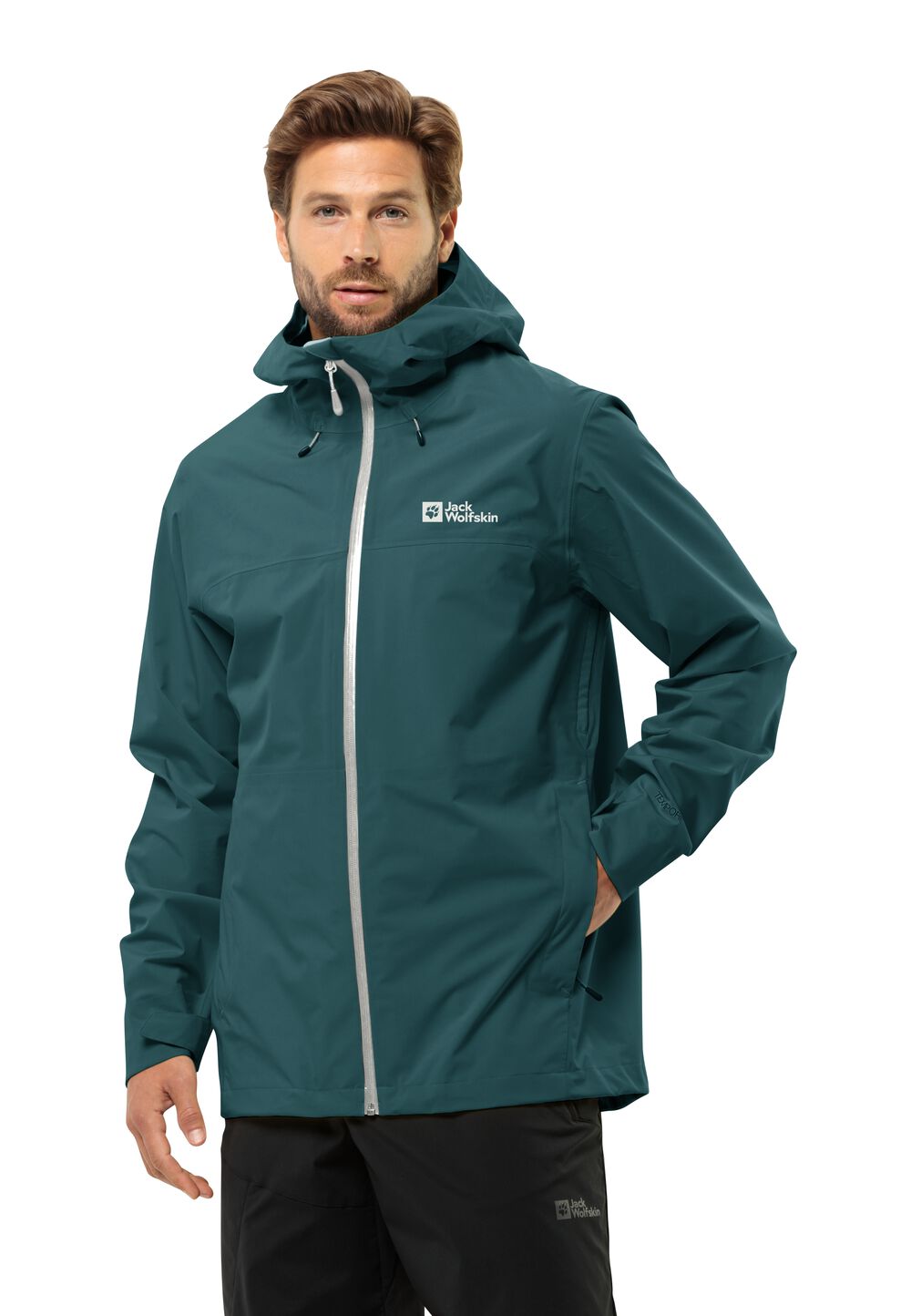 Jack Wolfskin Regenjacke Herren Highest Peak 3L Jacket Men M emerald Emerald von Jack Wolfskin