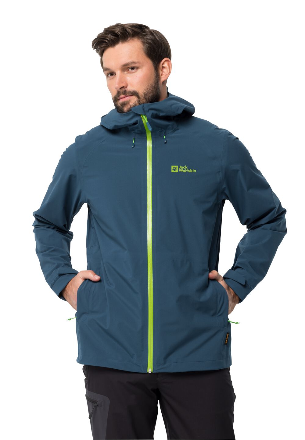 Jack Wolfskin Regenjacke Herren Highest Peak Jacket Men L dark sea dark sea von Jack Wolfskin