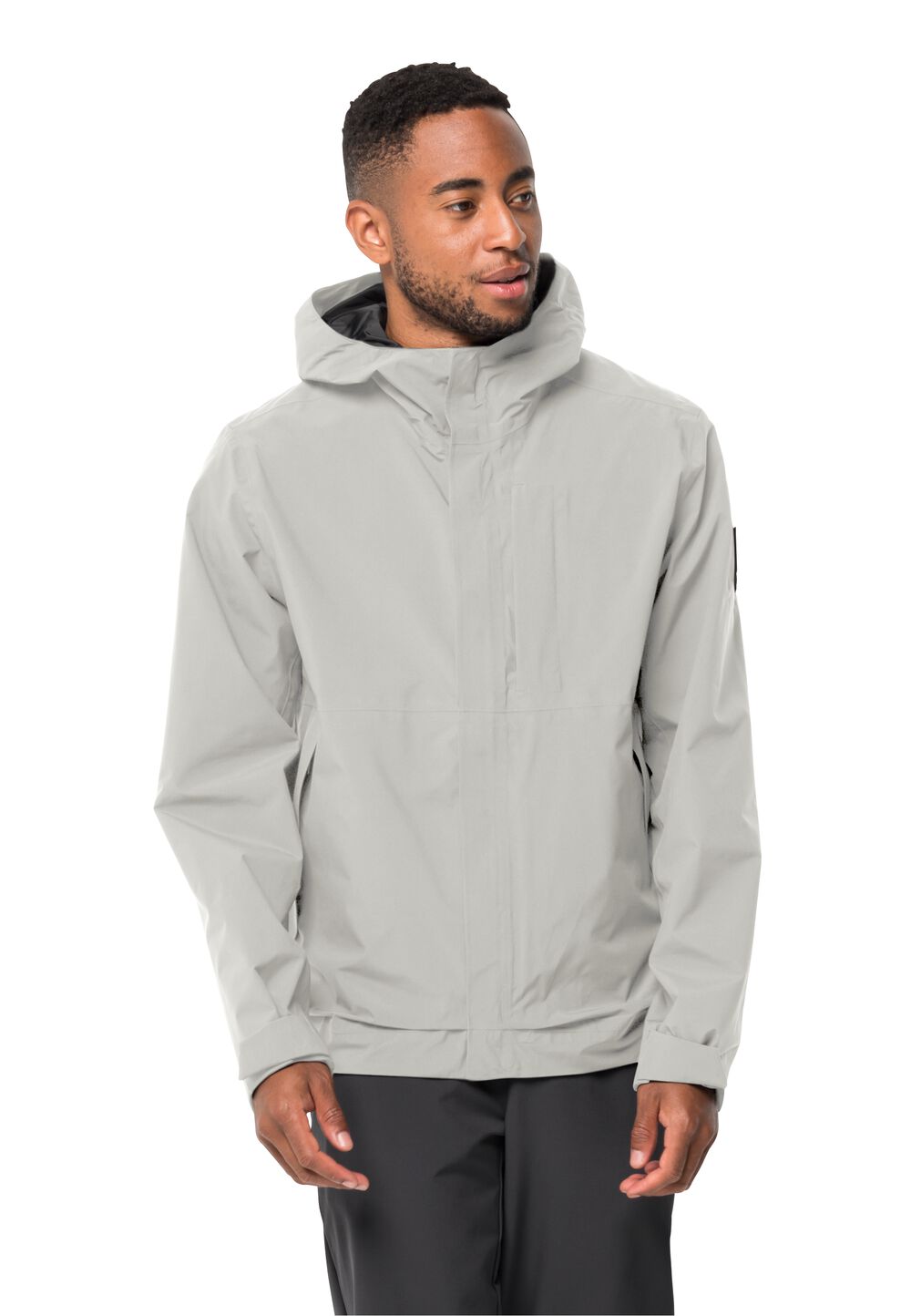 Jack Wolfskin Regenjacke Herren Mainkai Jacket Men L silver cloud silver cloud von Jack Wolfskin