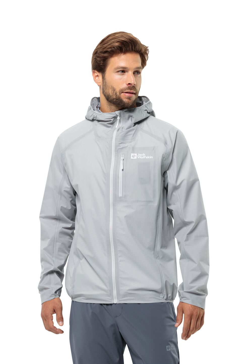 Jack Wolfskin Regenjacke Herren Prelight 3L Jacket Men S cool grey Cool Grey von Jack Wolfskin