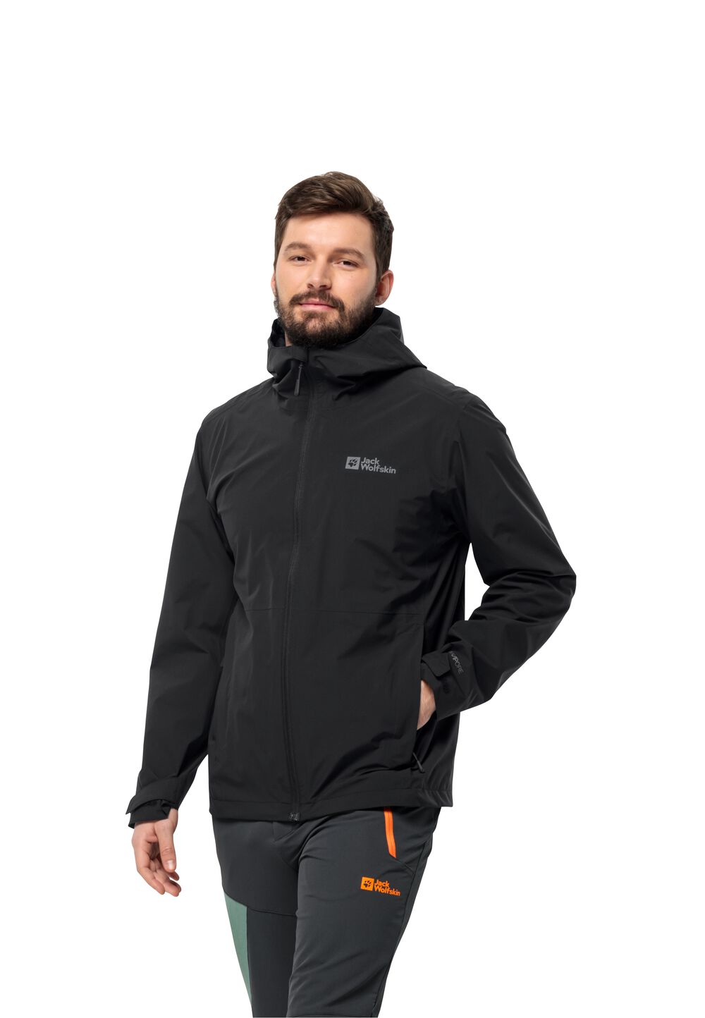 Jack Wolfskin Regenjacke Herren Robury 2L Jacket Men S black black von Jack Wolfskin