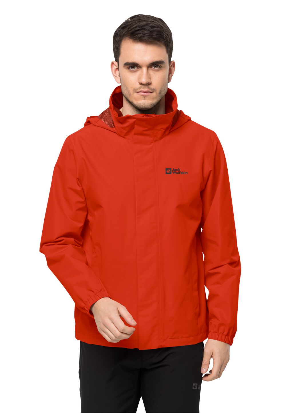 Jack Wolfskin Regenjacke Herren Stormy Point 2L Jacket Men M strong red strong red von Jack Wolfskin