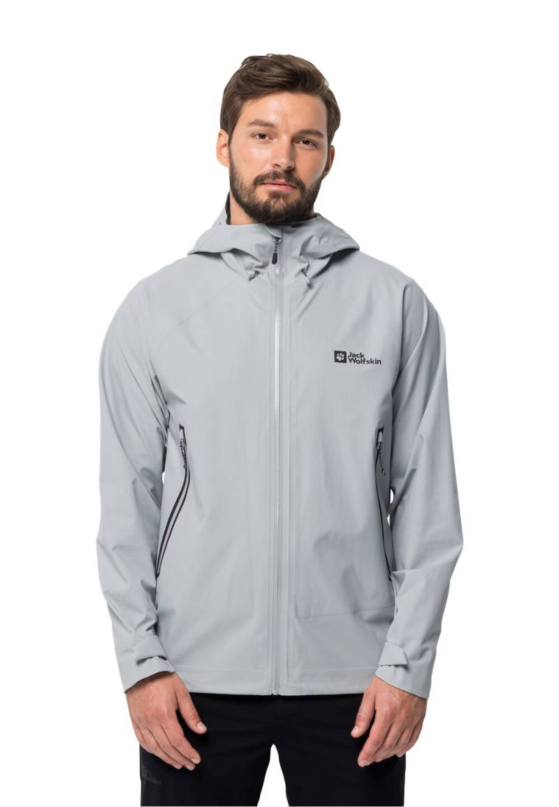 Jack Wolfskin Regenjacke Herren Tapeless 2.0 Jacket Men S silver grey Silver Grey von Jack Wolfskin