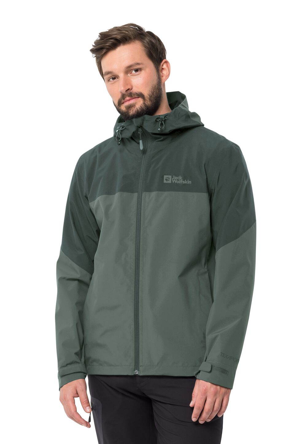 Jack Wolfskin Regenjacke Herren Weiltal 2L Jacket Men L hedge green Hedge Green von Jack Wolfskin