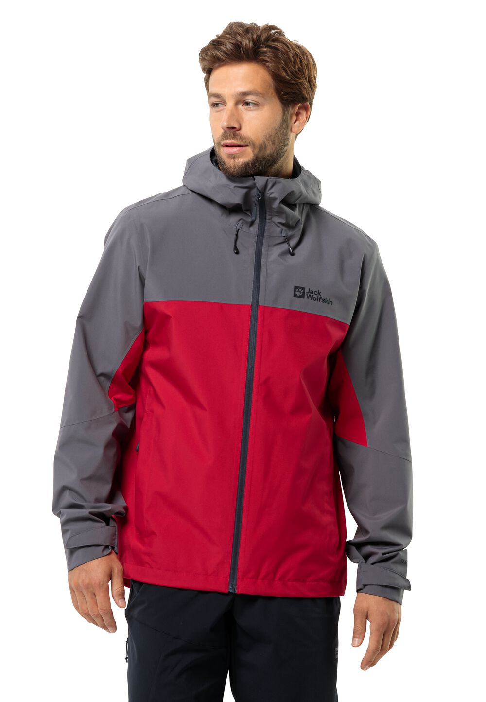 Jack Wolfskin Regenjacke Herren Weiltal 2L Jacket Men L rot red glow von Jack Wolfskin