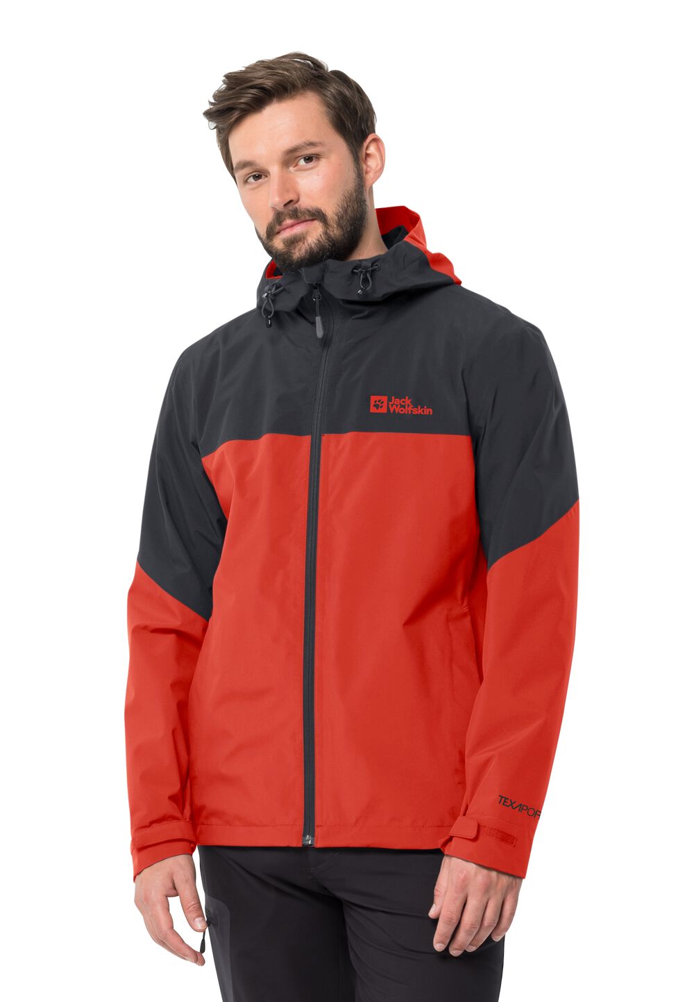 Jack Wolfskin Regenjacke Herren Weiltal 2L Jacket Men L strong red strong red von Jack Wolfskin