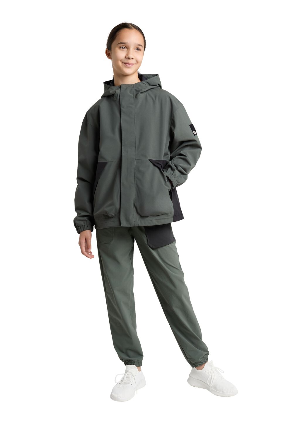 Jack Wolfskin Regenjacke Teenager Teen 2L Jacket Youth 128 slate green slate green von Jack Wolfskin