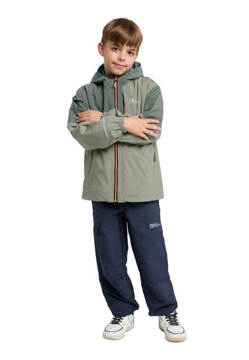 Jack Wolfskin Regenjacke Kinder Actamic 2L Jacket Kids 116 mint leaf mint leaf von Jack Wolfskin