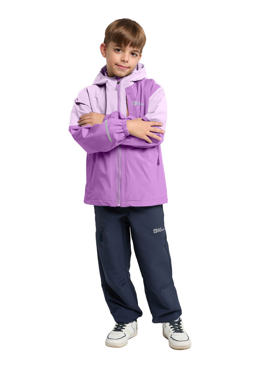 Jack Wolfskin Regenjacke Kinder Actamic 2L Jacket Kids 116 sea rose sea rose von Jack Wolfskin