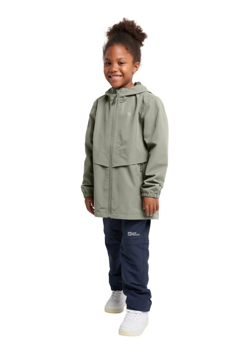 Jack Wolfskin Regenjacke Kinder Malima Jacket Girls 104 mint leaf mint leaf von Jack Wolfskin