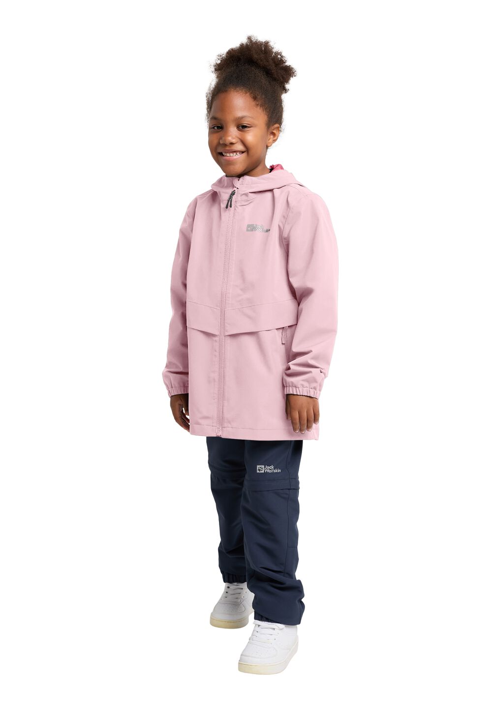 Jack Wolfskin Regenjacke Kinder Malima Jacket Girls 104 water lily Water Lily von Jack Wolfskin