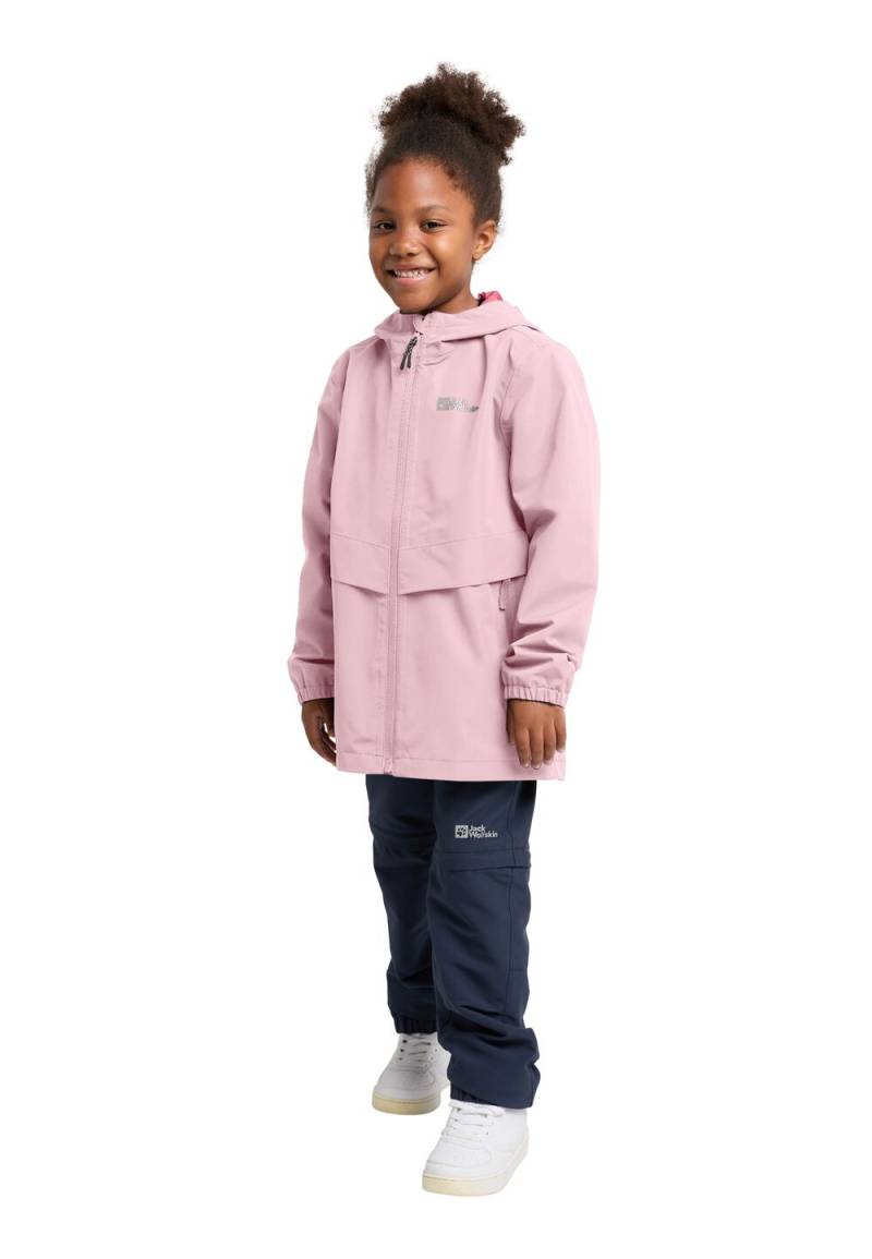 Jack Wolfskin Regenjacke Kinder Malima Jacket Girls 128 water lily Water Lily von Jack Wolfskin