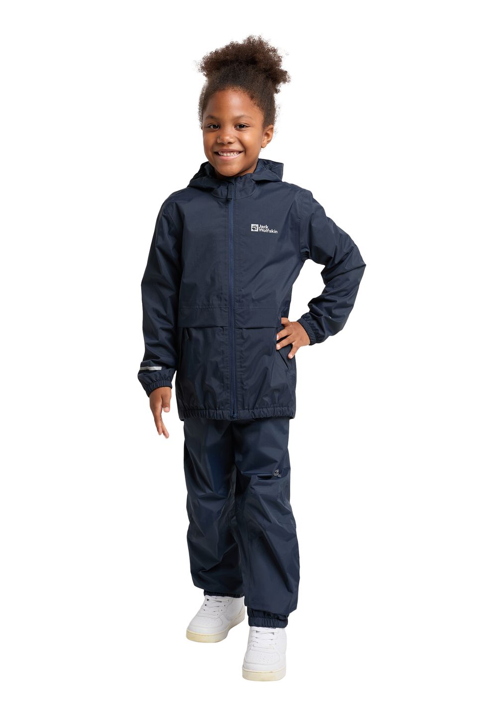 Jack Wolfskin Regenjacke Kinder Rainy Days 2L Jacket Kids 104 blau night blue von Jack Wolfskin