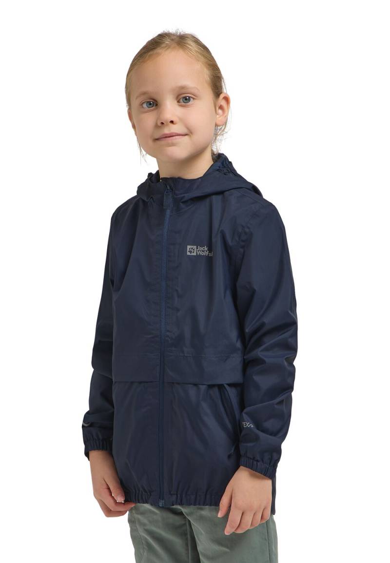 Jack Wolfskin Regenjacke Kinder Rainy Days 2L Jacket Kids 104 blau night blue von Jack Wolfskin