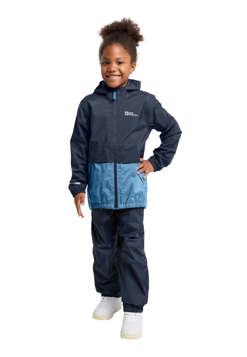 Jack Wolfskin Regenjacke Kinder Rainy Days 2L Jacket Kids 104 elemental blue Elemental Blue von Jack Wolfskin