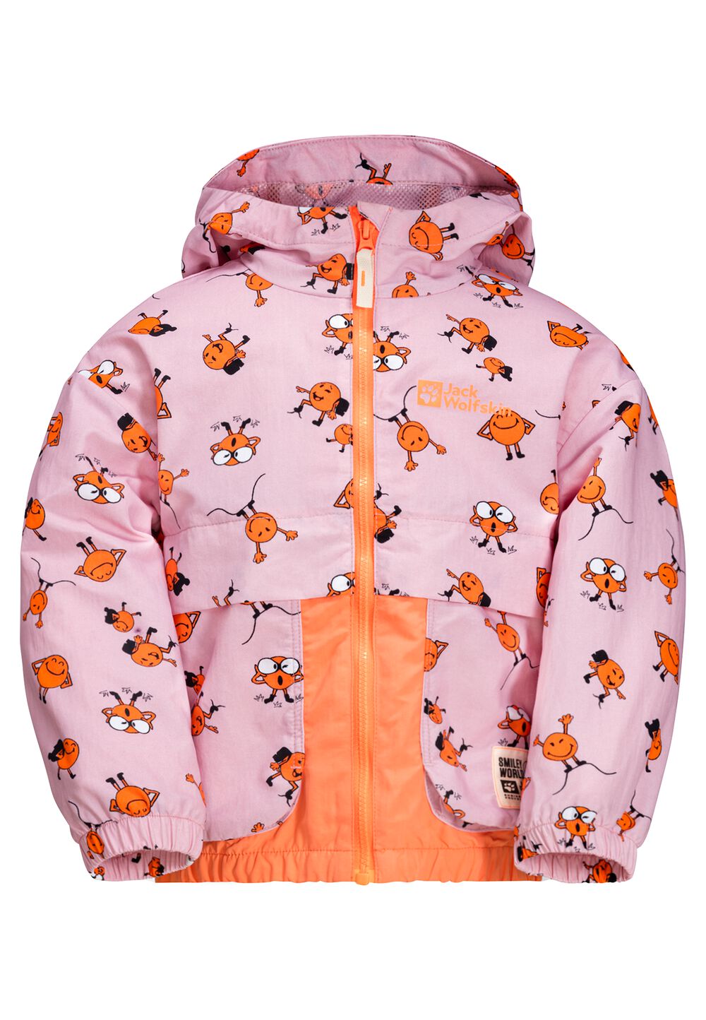 Jack Wolfskin Übergangsjacke Kinder Smileyworld AOP Jacket Kids 104 icon water lily ICON water lily von Jack Wolfskin