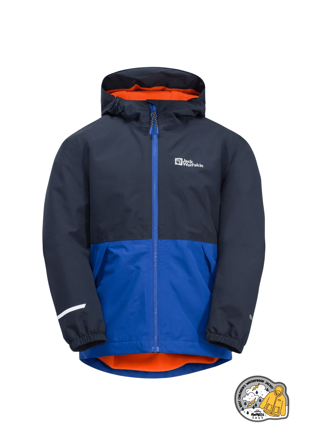 Jack Wolfskin Regenjacke Kinder Snowy Days Jacket Kids 104 nordic sky nordic sky von Jack Wolfskin