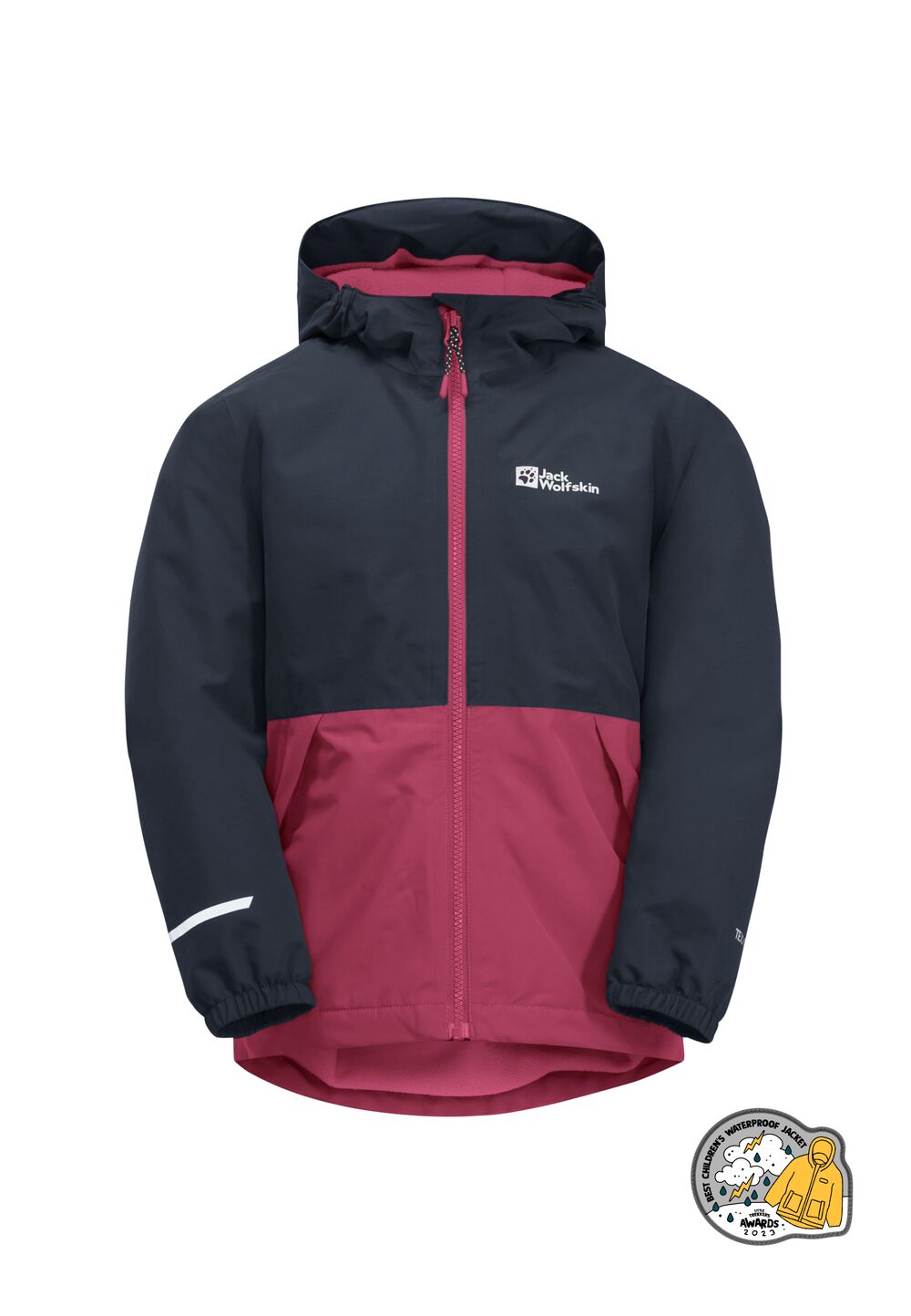 Jack Wolfskin Regenjacke Kinder Snowy Days Jacket Kids 104 dark fuchsia dark fuchsia von Jack Wolfskin