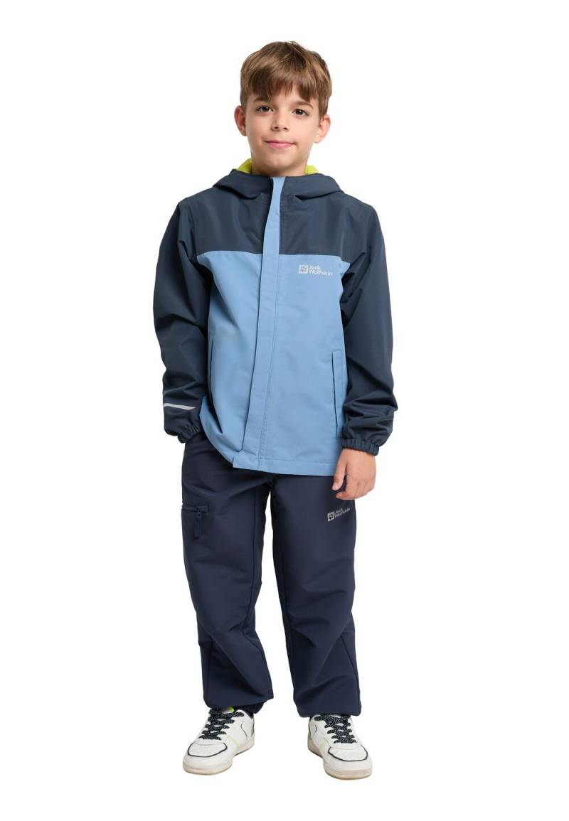 Jack Wolfskin Regenjacke Kinder Tucan Jacket Kids 104 elemental blue Elemental Blue von Jack Wolfskin