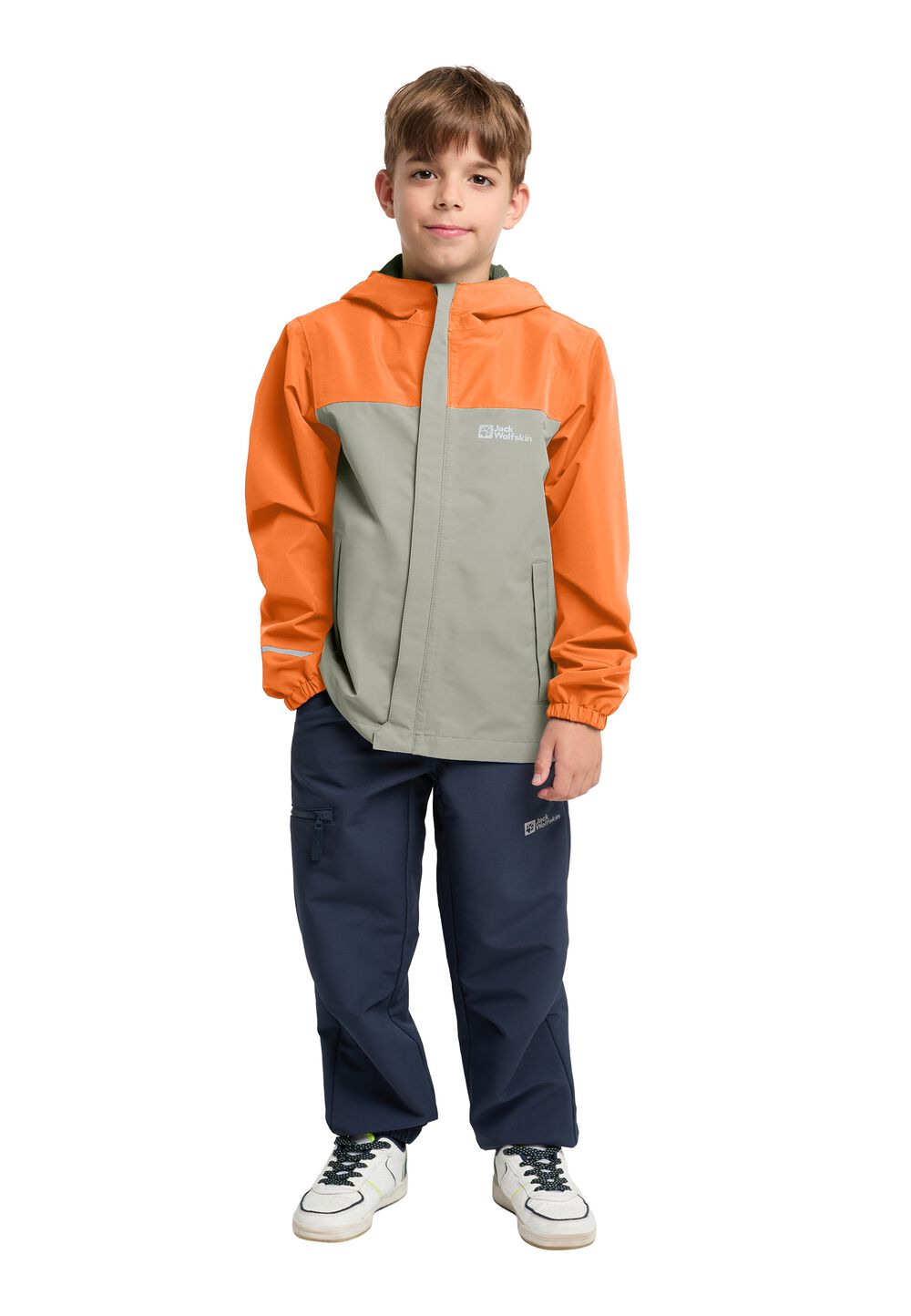 Jack Wolfskin Regenjacke Kinder Tucan Jacket Kids 104 mint leaf mint leaf von Jack Wolfskin