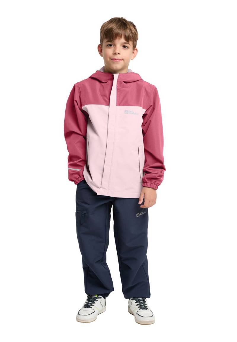 Jack Wolfskin Regenjacke Kinder Tucan Jacket Kids 104 soft pink soft pink von Jack Wolfskin