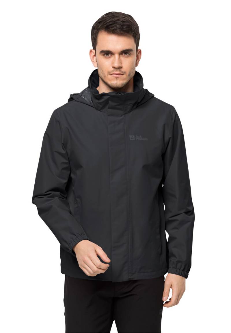 Jack Wolfskin Regenjacke Herren Stormy Point 2L Jacket Men S black black von Jack Wolfskin