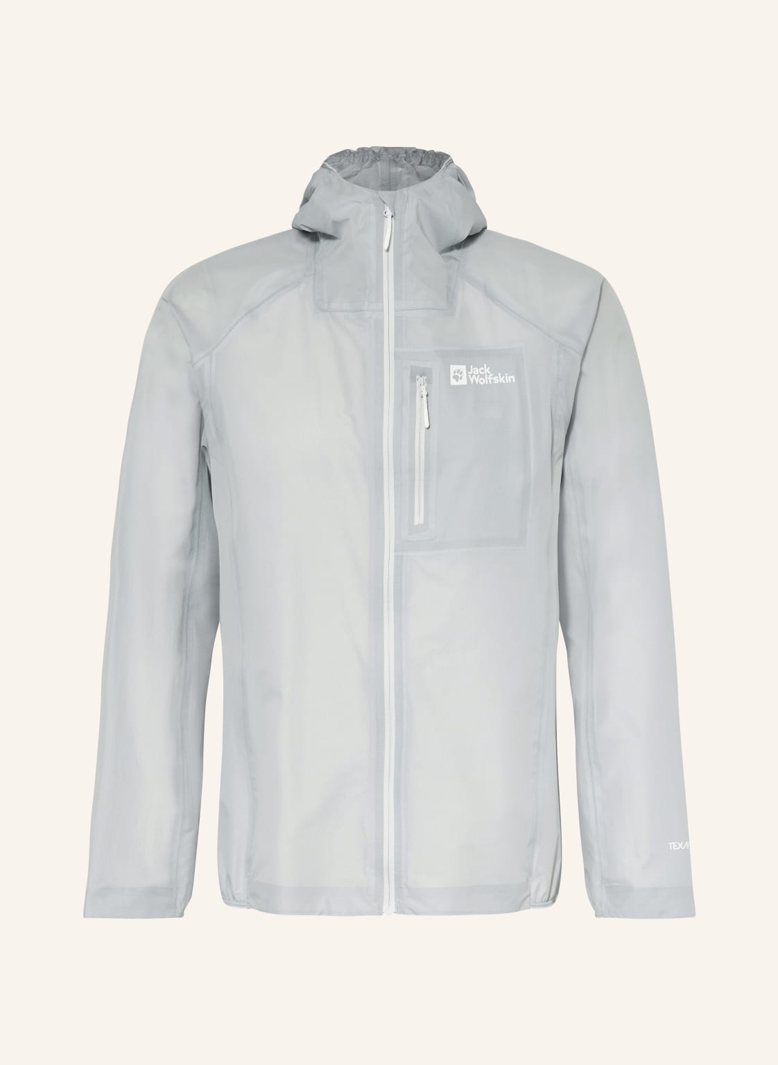 Jack Wolfskin Regenjacke Prelight grau von Jack Wolfskin