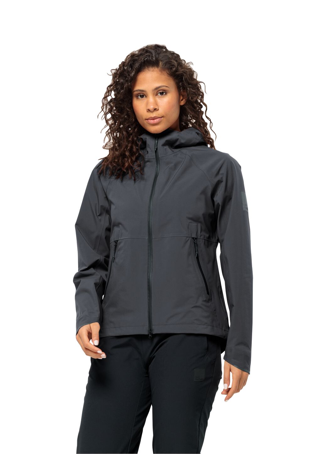 Jack Wolfskin Regenjacke aus Mono-Material Damen Bike Commute Mono Jacket Women M phantom Phantom von Jack Wolfskin