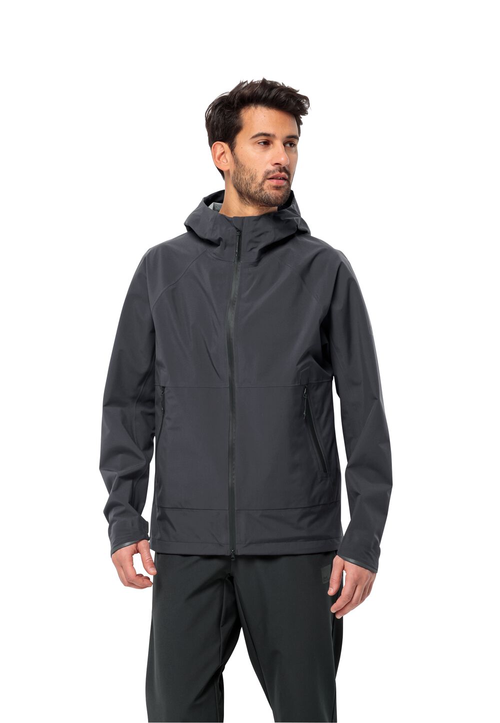 Jack Wolfskin Regenjacke aus Mono-Material Herren Bike Commute Mono Jacket Men XXXL phantom Phantom von Jack Wolfskin