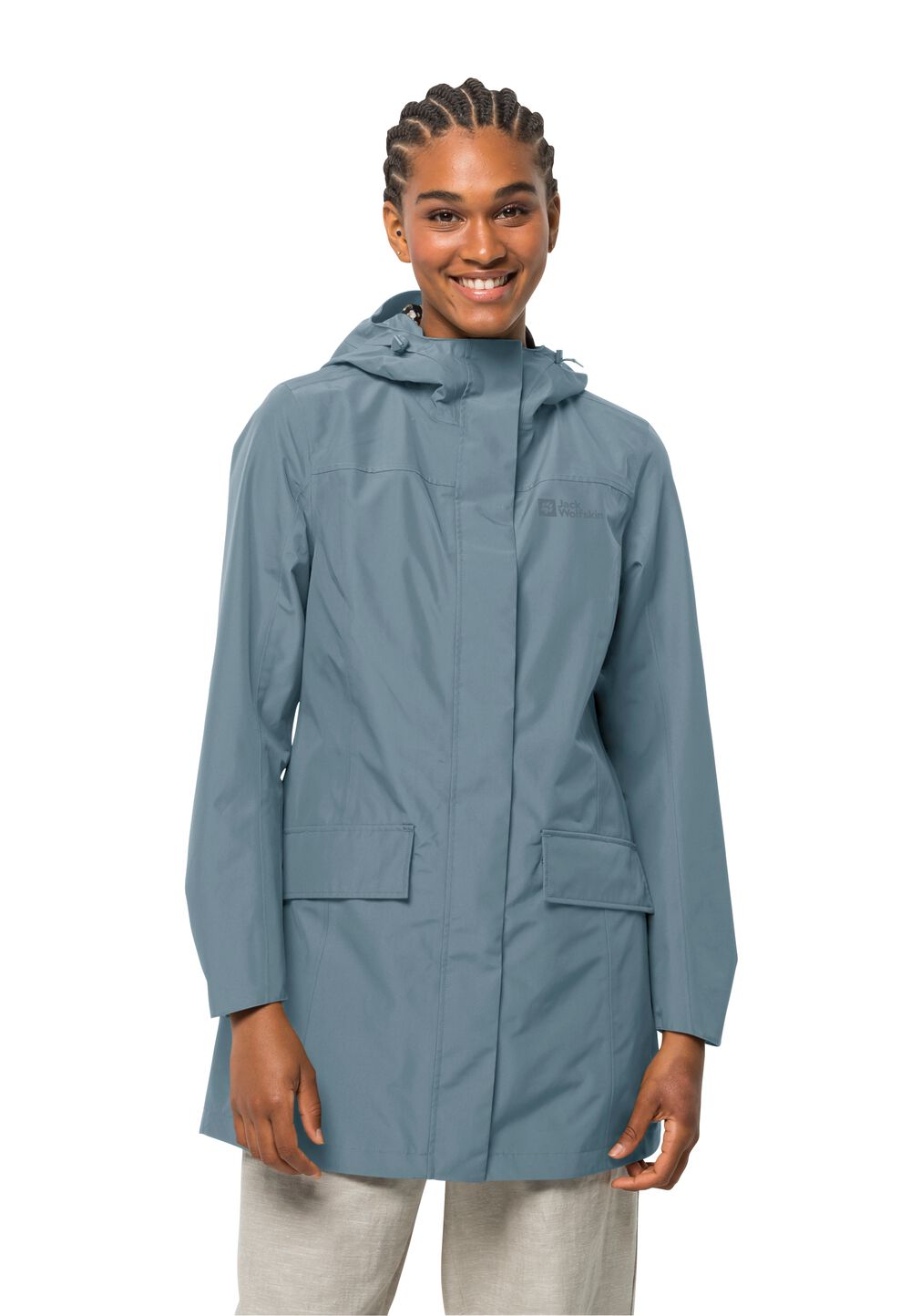 Jack Wolfskin Regenmantel Damen Cape York Paradise Coat Women XXL citadel citadel von Jack Wolfskin