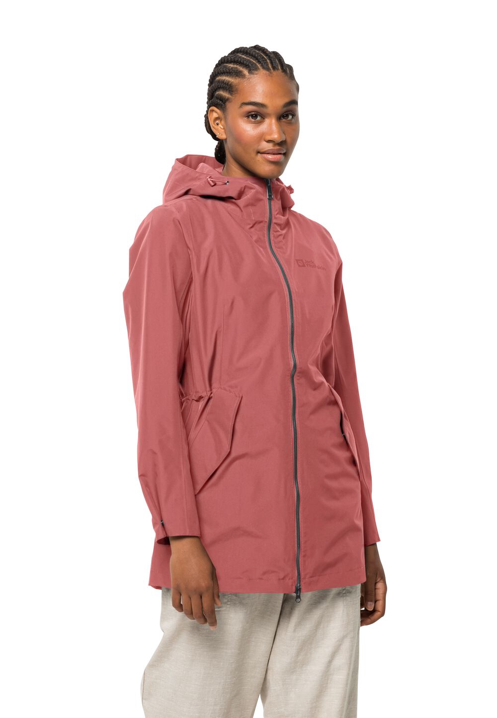 Jack Wolfskin Regenmantel Damen Dakar Parka Women XS faded rose faded rose von Jack Wolfskin