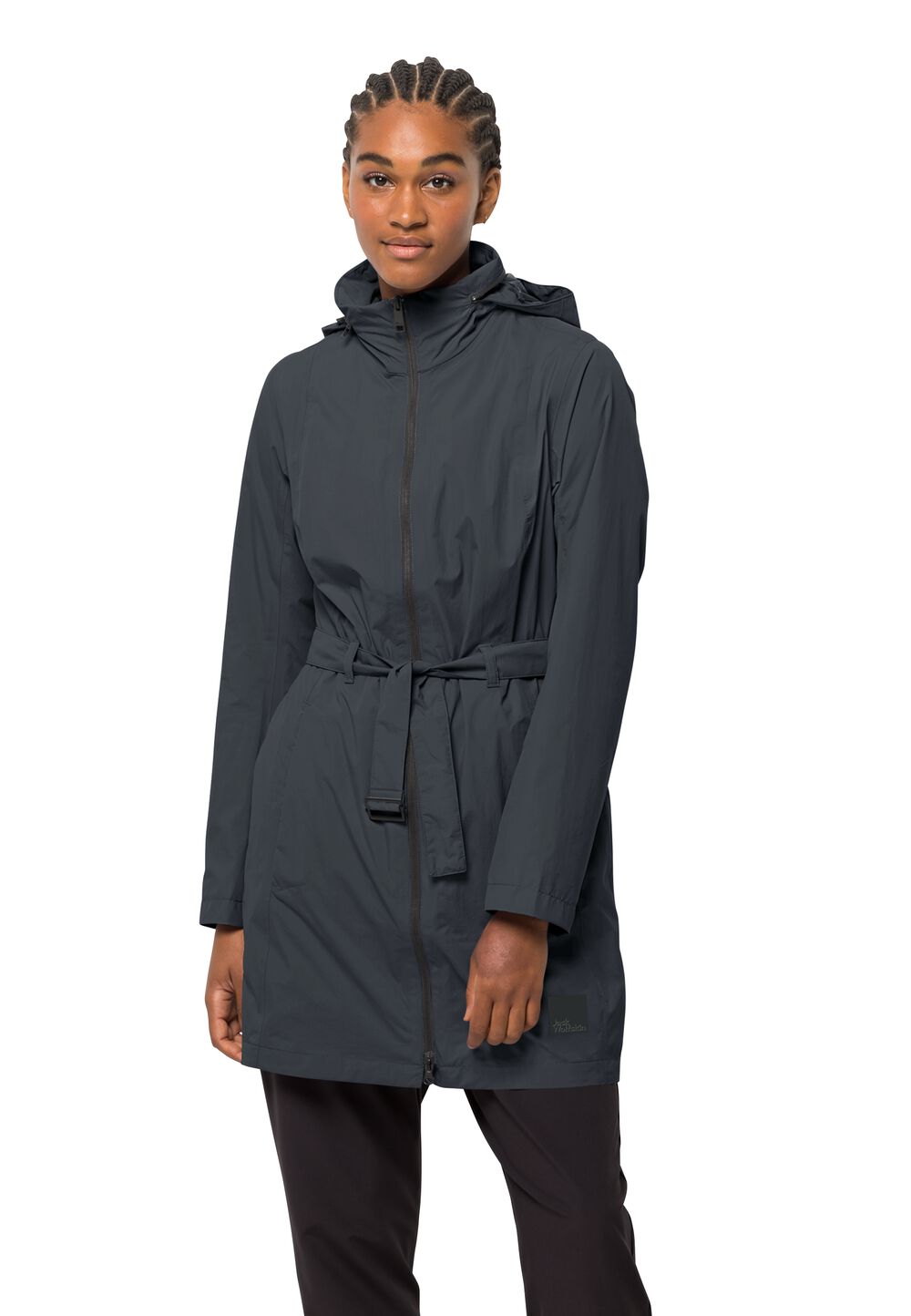 Jack Wolfskin Regenmantel Damen Norden Port Coat Women L phantom Phantom von Jack Wolfskin