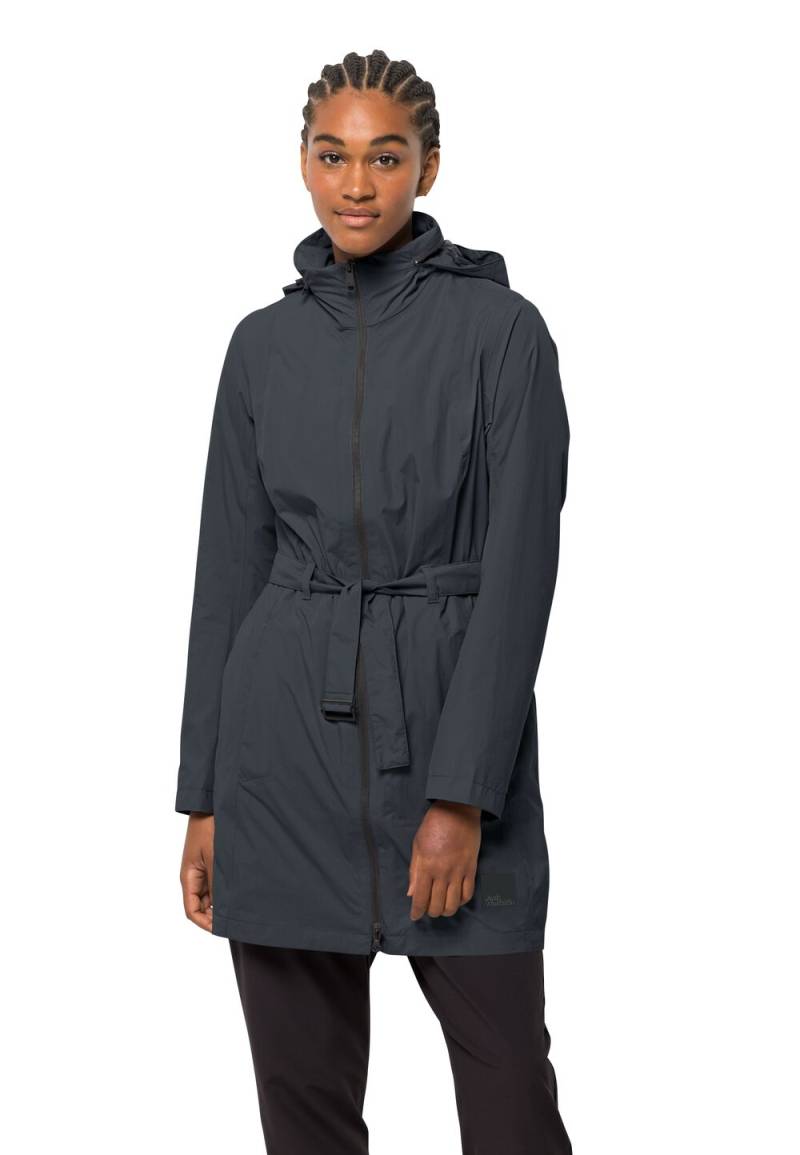 Jack Wolfskin Regenmantel Damen Norden Port Coat Women XS phantom Phantom von Jack Wolfskin