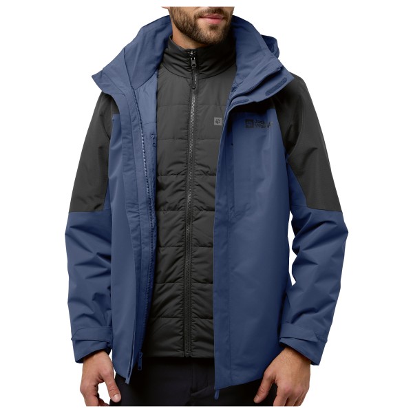 Jack Wolfskin - Romberg 3In1 Jacket - Doppeljacke Gr 3XL;L;M;XL;XXL blau;grau;schwarz von Jack Wolfskin