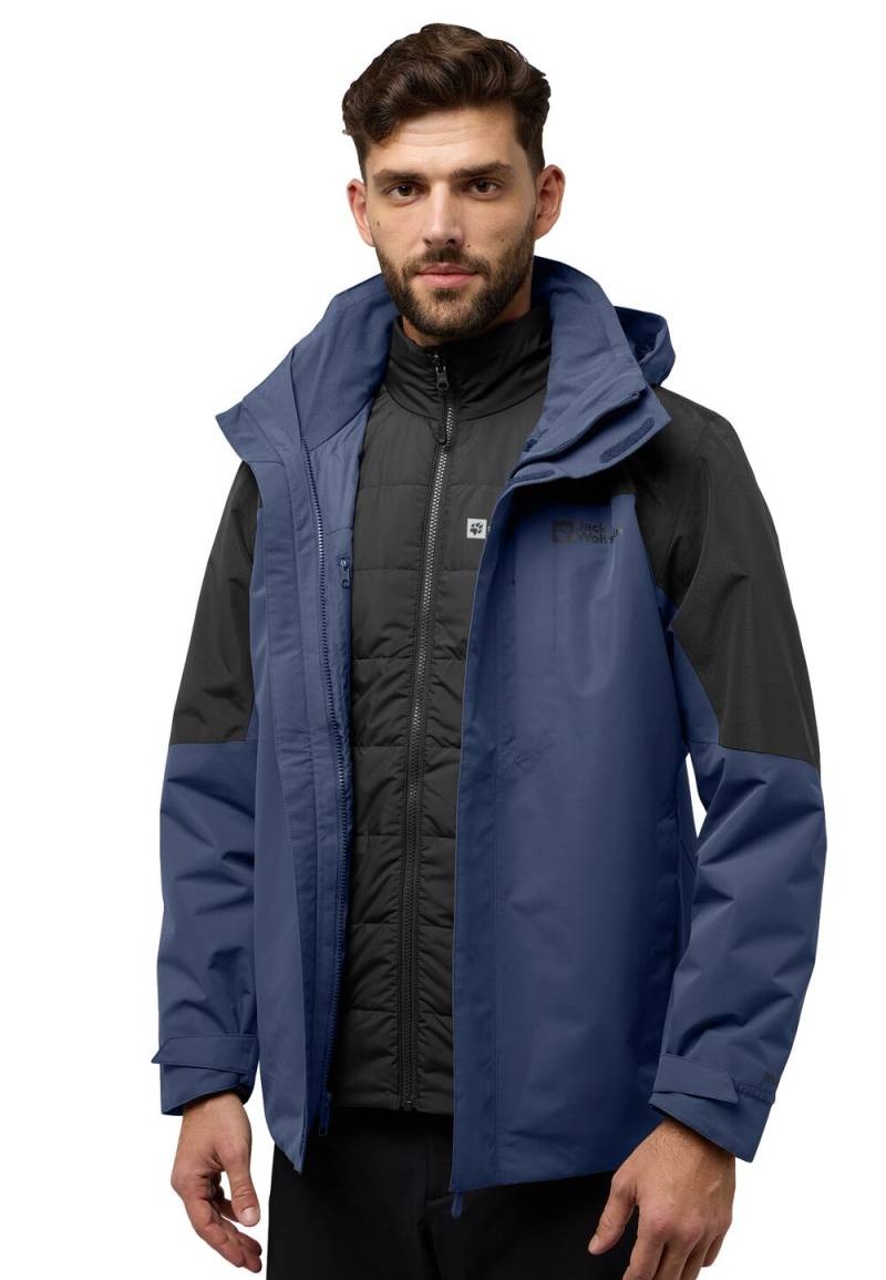 Jack Wolfskin Romberg 3in1 Jacket Men L midnight sky midnight sky von Jack Wolfskin