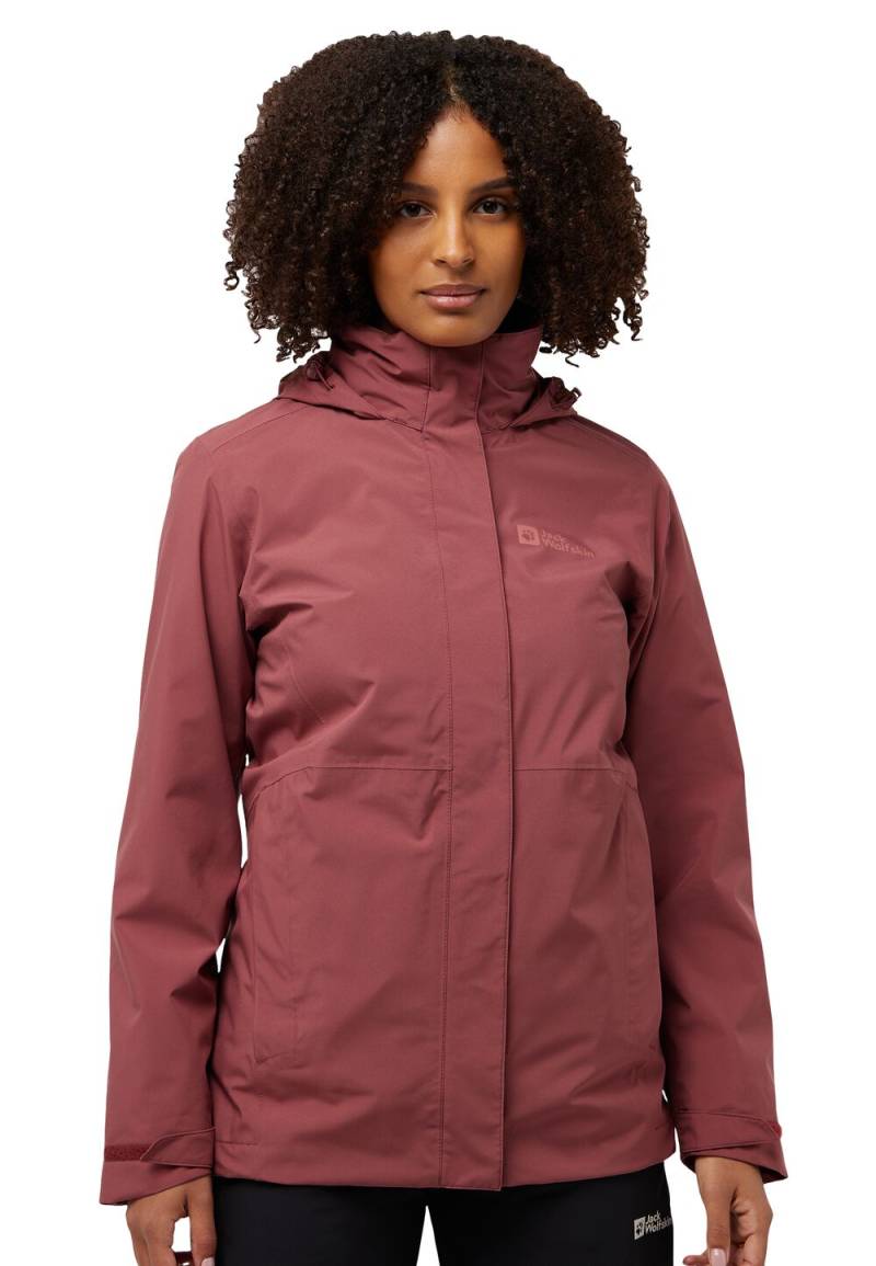 Jack Wolfskin Rotwand 3in1 Jacket Women S red ochre red ochre von Jack Wolfskin